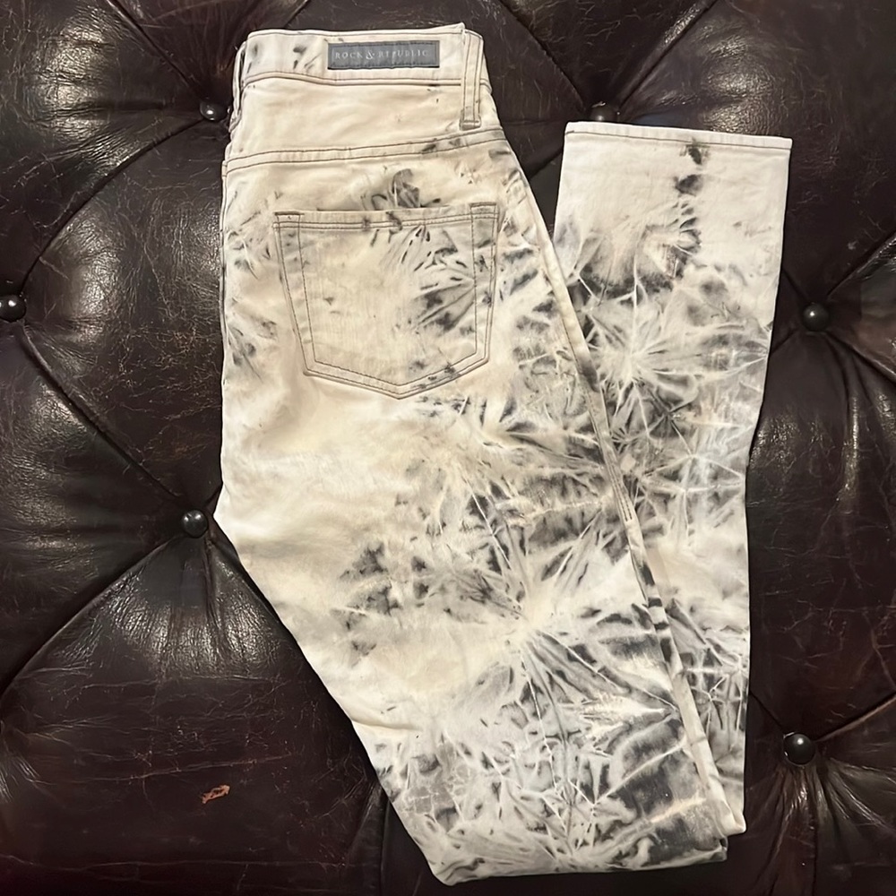 Vintage RARE Rock & Republic tie dye jeans